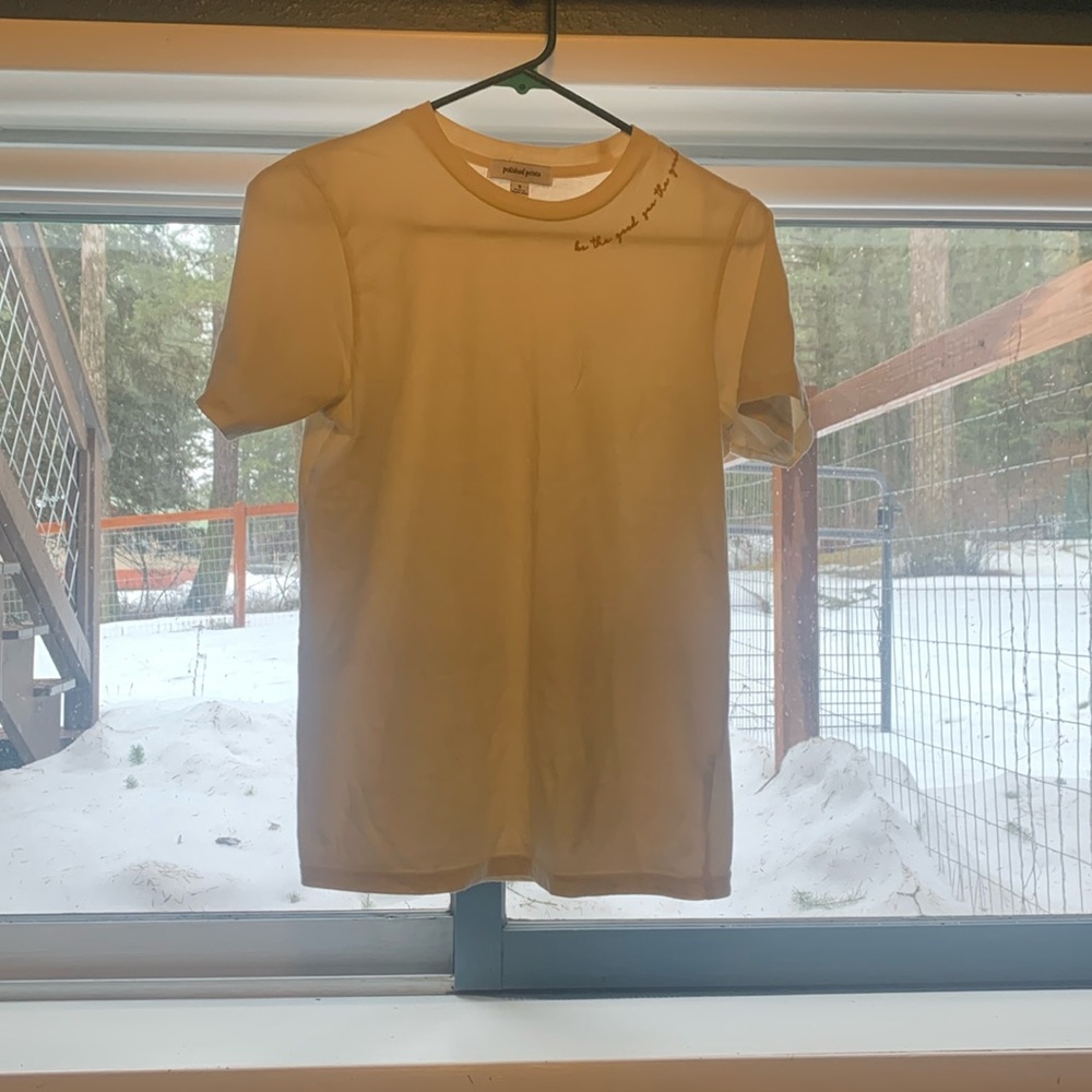 Polished Prints tee. 100% organic cotton.